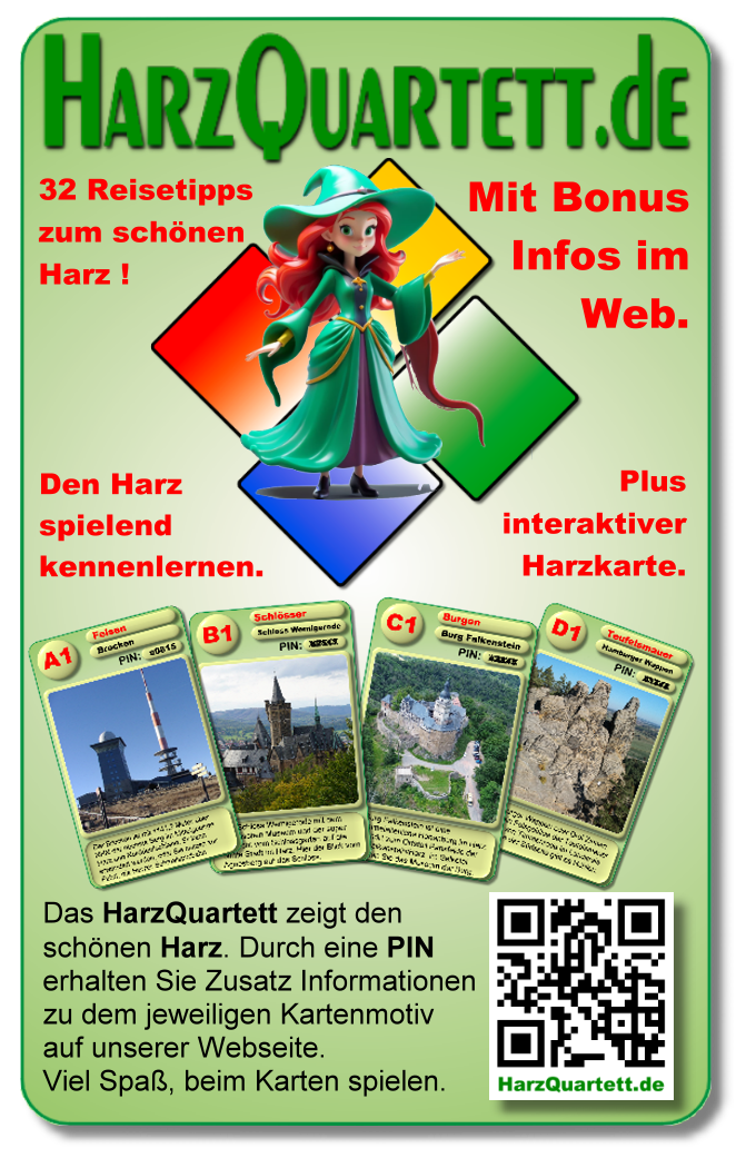Harz Quartett Spiel mit Pin Doppelpack – Bild 3